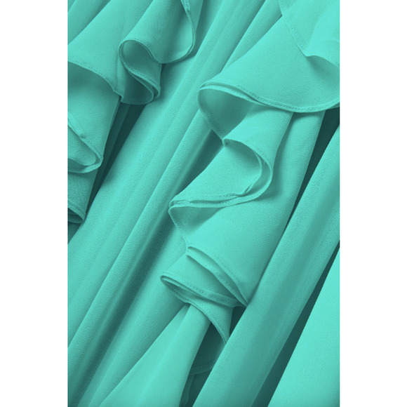 PatBo Cyan Flutter Sleeve Maxi Dress - Picture 16 of 16